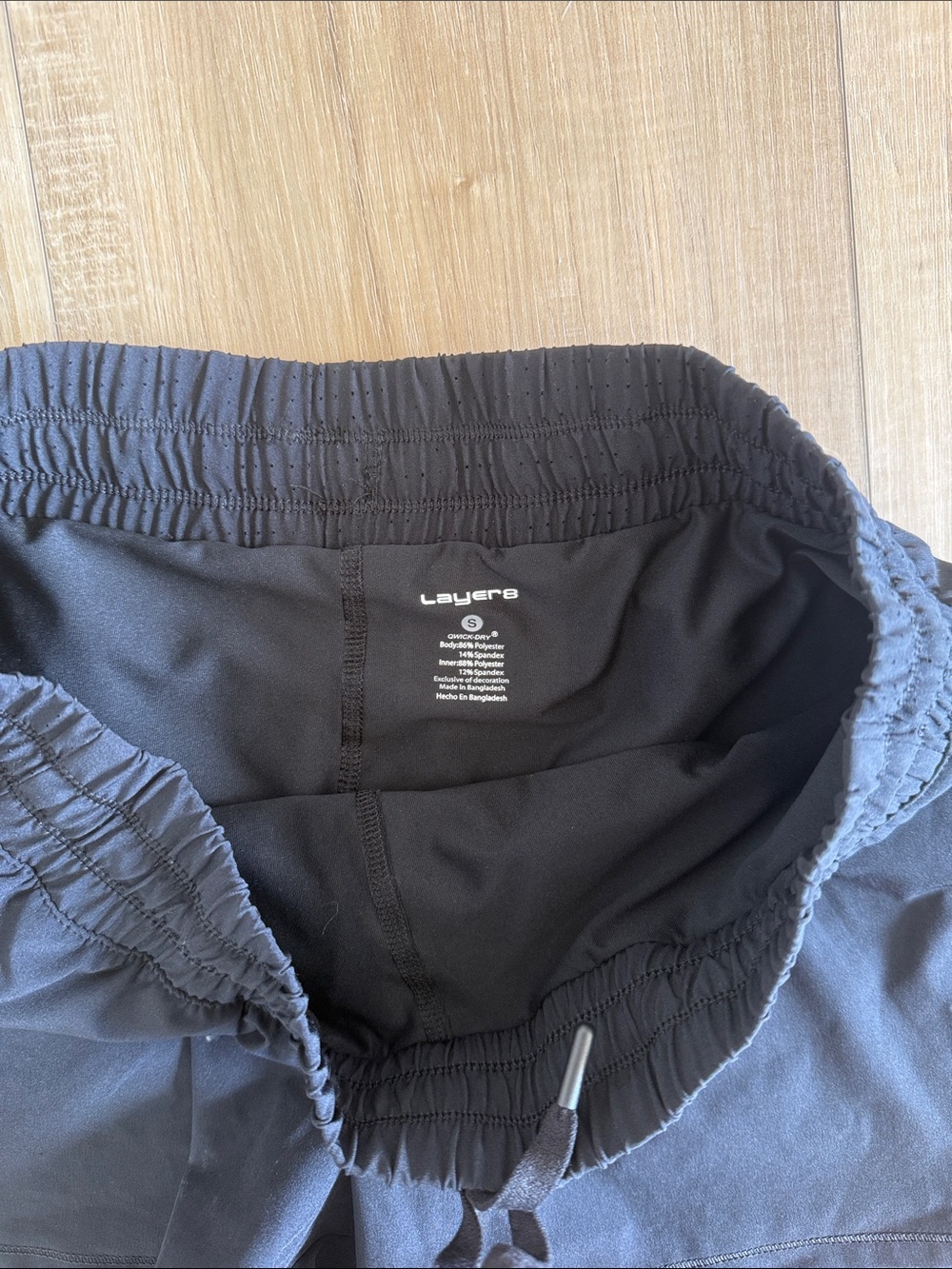 Layers Athletic Drawstring Shorts - Picture 2 of 6